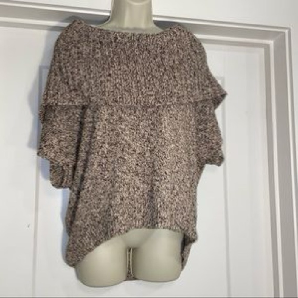 Michael Kors Off-the-Shoulder Brown Sweater